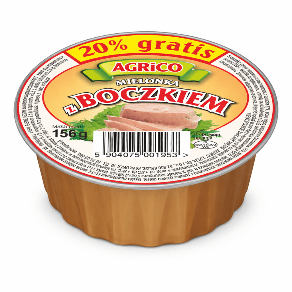 Pastete mit Bauchspeck Mielonka z boczkiem 156g - Agrico - Polskashop24