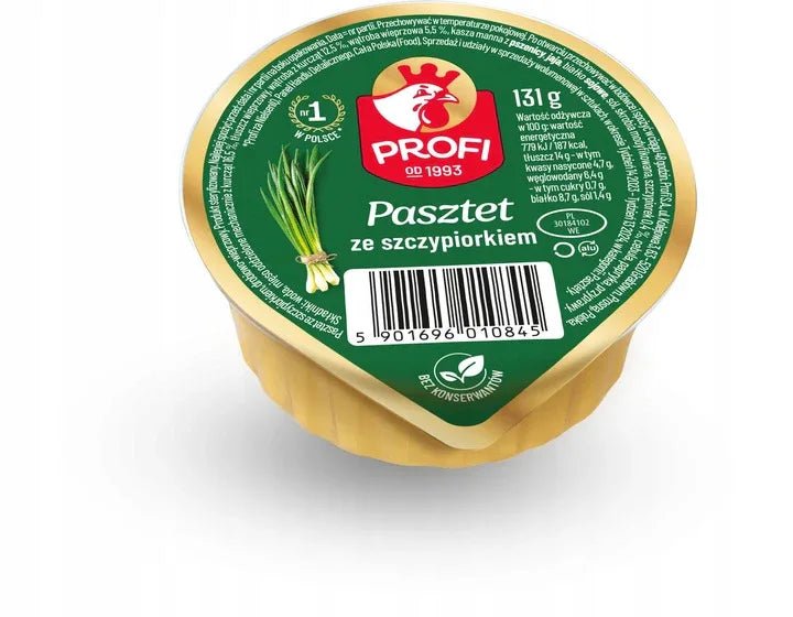 Pastete mit Schnittlauch - Pasztet ze Szczypiorkiem 131g (24er Karton) - Profi - Polskashop24