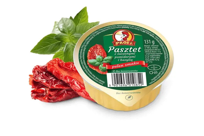 Profi Pasztet Suszony Pomidor i Bazylia - Brotaufstrich mit Getrockneten Tomaten 131g