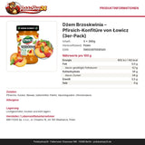 Produktinformationen: Nährwerte, Zutaten, Allergene, Hersteller – Dżem Brzoskwinia – Pfirsich-Konfitüre von Łowicz (3er-Pack)