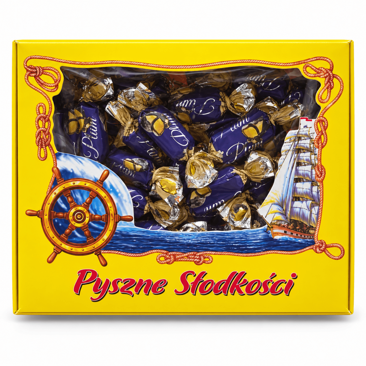 Pflaumenbonbons in Kakaoglasur Śliwka PLUM 1 kg – Dobosz - Polskashop24