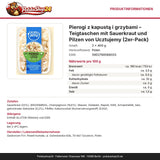 Produktinformationen: Nährwerte, Zutaten, Allergene, Hersteller – Pierogi z kapustą i grzybami – Teigtaschen mit Sauerkraut und Pilzen von Ucztujemy