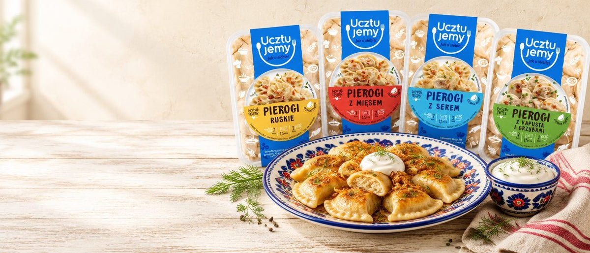 Polnische Pierogi von Ucztujemy online kaufen – Ruskie, mit Fleisch, mit Käse, mit Sauerkraut und Pilzen