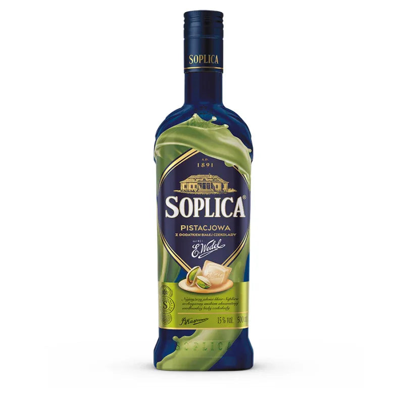 Pistazien Weiße Schokolade Likör - Pistacja Biała Czekolada 500ml 28% Vol. - Soplica - Polskashop24