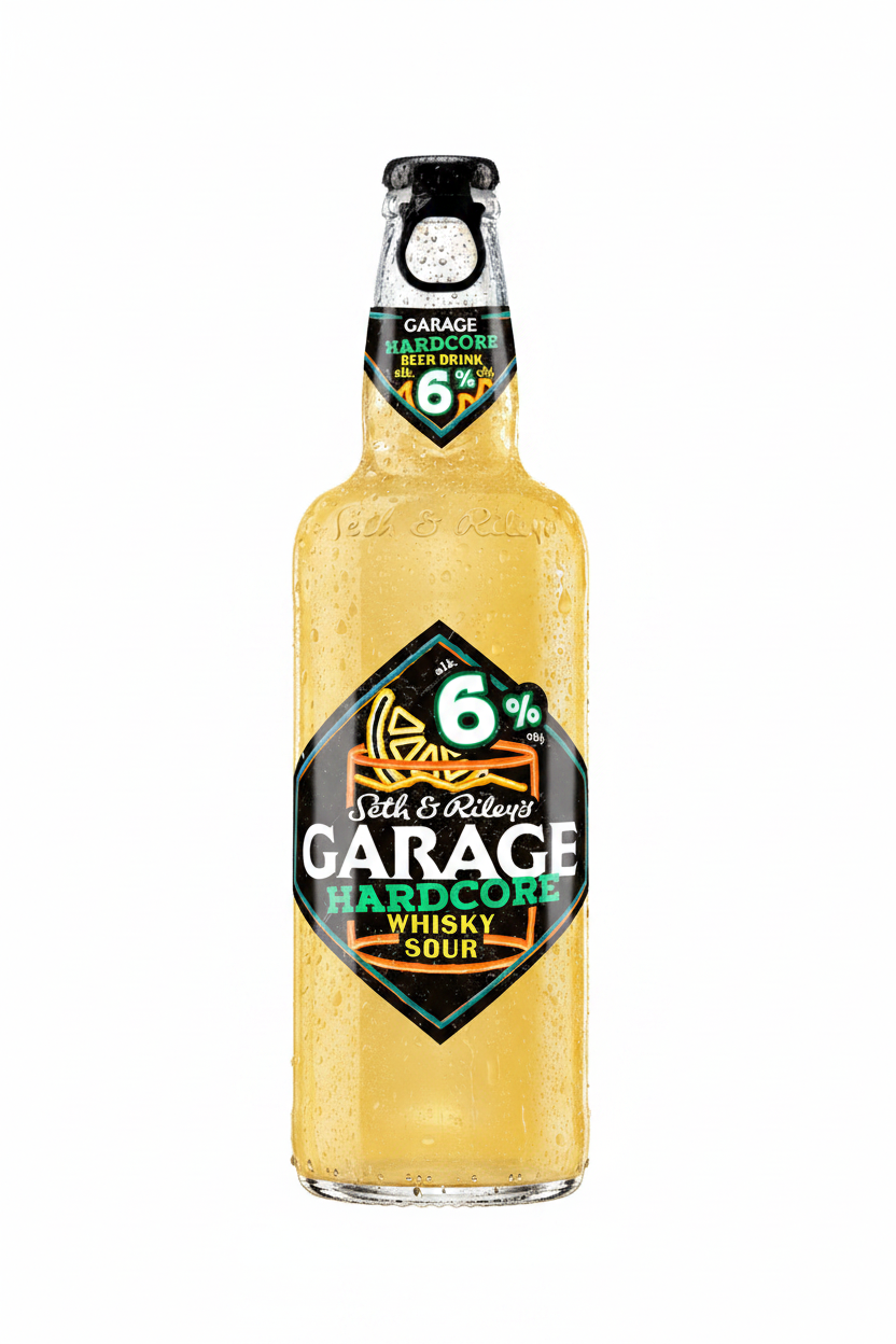 Garage Hardcore Whisky Sour — Starkes alkoholisches Getränk 6,0% 400ml