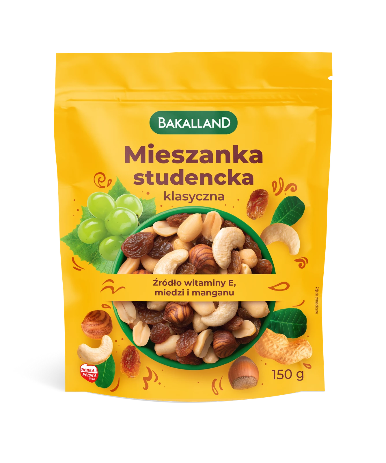 Studentenfutter mit Mandeln Mieszanka Studencka 100g - Bakalland
