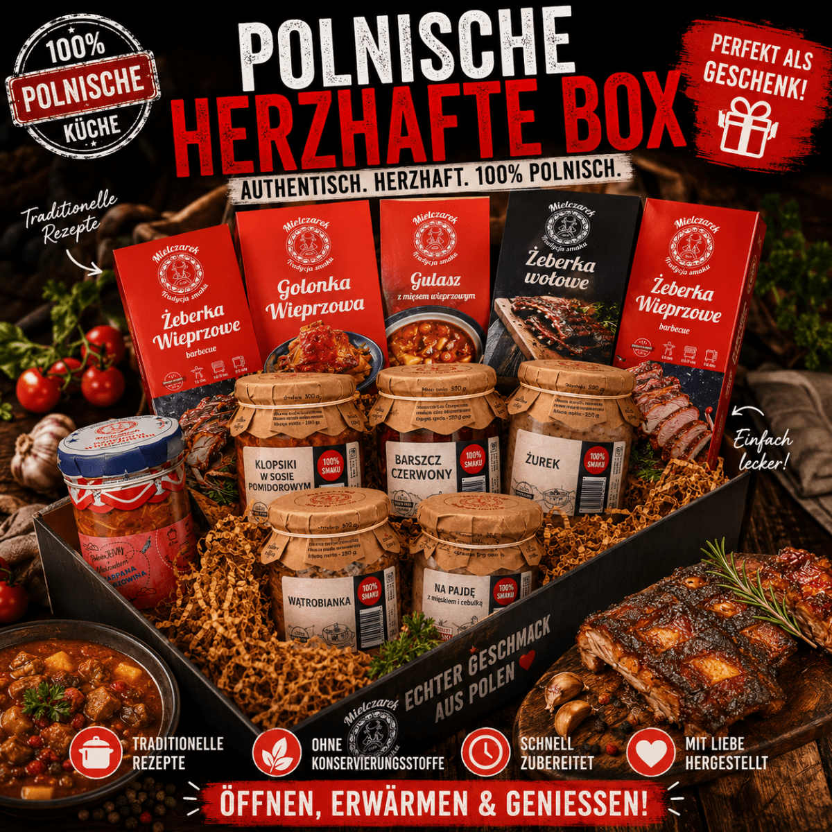 Polnische Herzhafte Box - Mielczarek Genussbox - Polskashop24