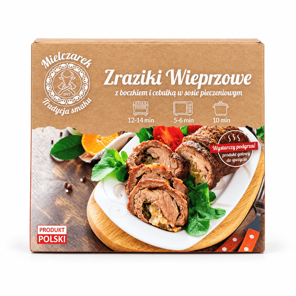 Polnische Schweinerouladen Zraziki Wieprzowe mit Speck und Zwiebel – Mielczarek