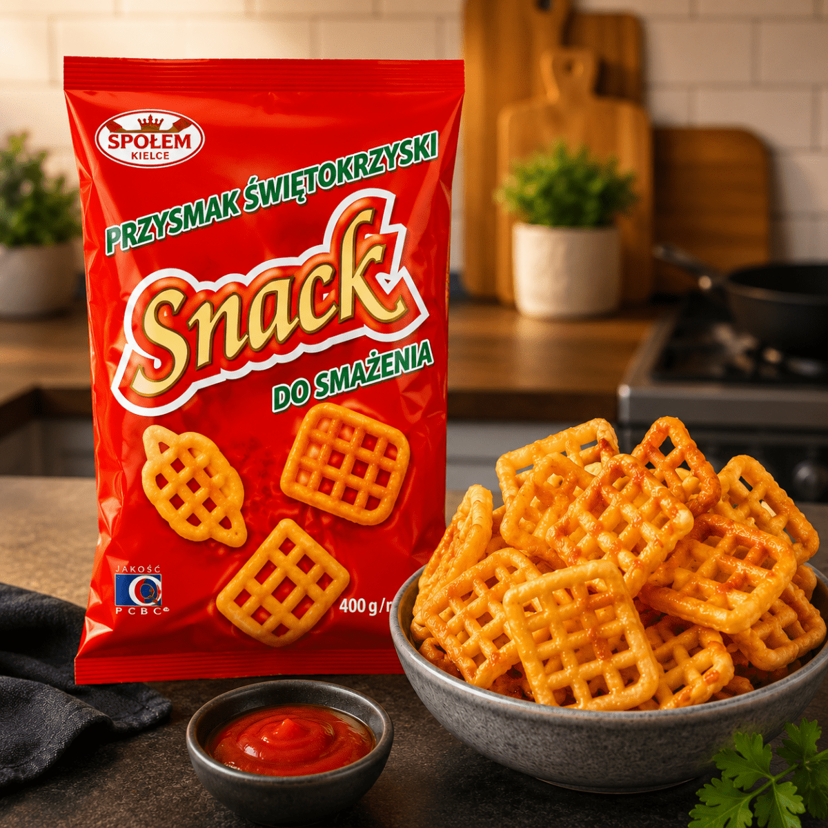 Polnischer Knusper-Snack zum Frittieren 400 g - Polskashop24