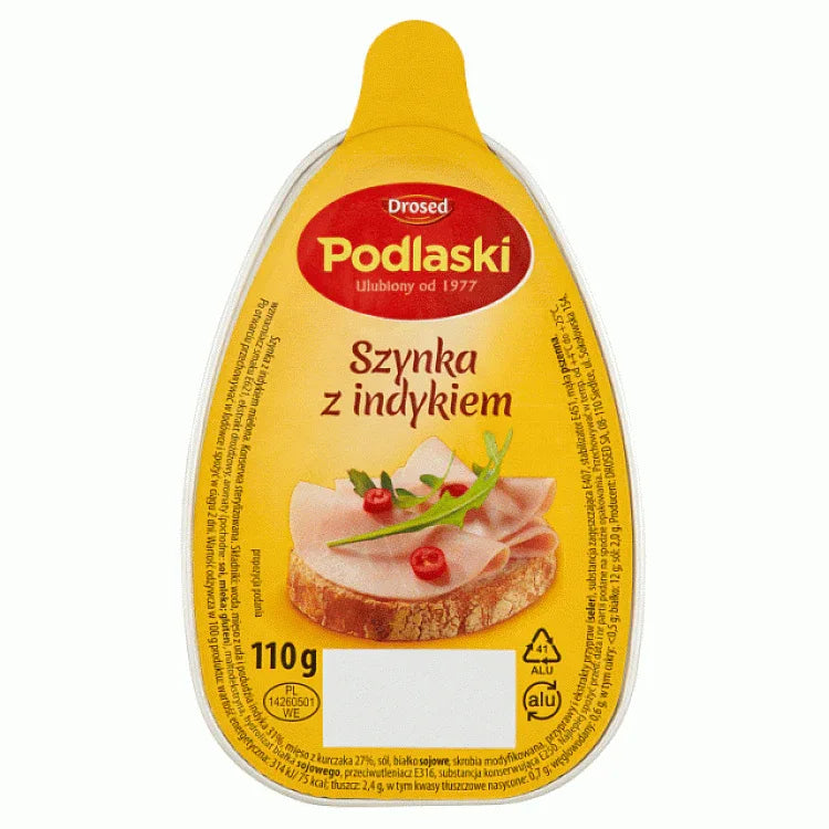 Polnischer Putenschinken kaufen - Szynka z Indyka 110g Dose - Drosed - Polskashop24