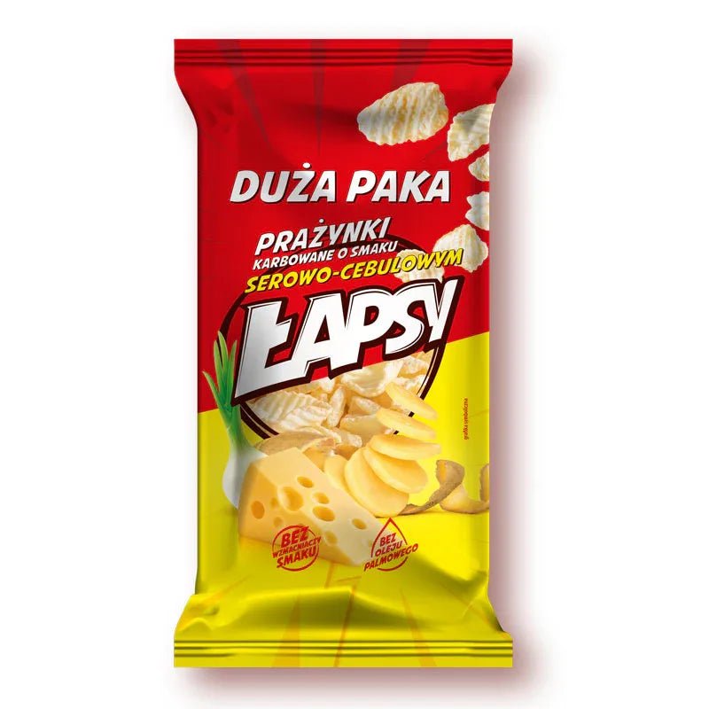 Prażynki ziemniaczane Łapsy Ser - Cebula 110g kaufen - TBM - Polskashop24