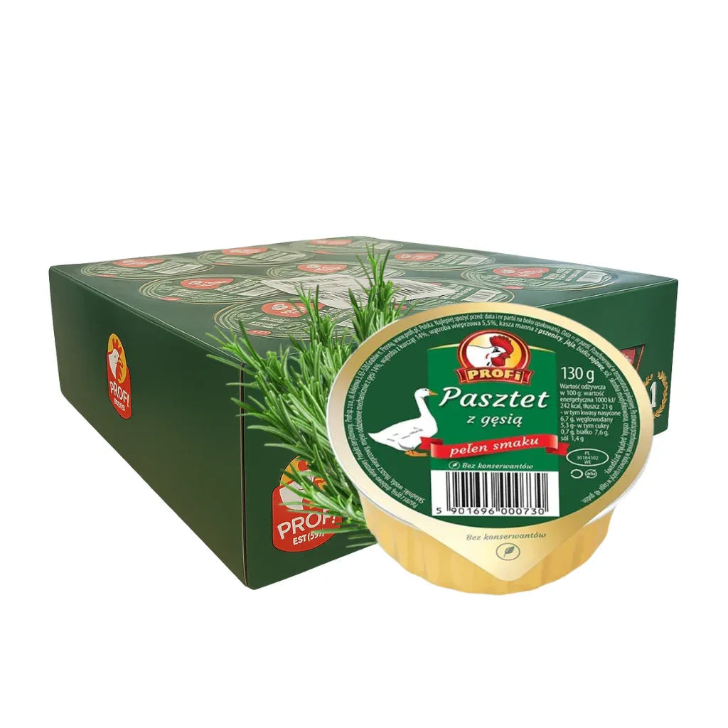 Profi Gänsepastete Konserve 130g - 24er Karton (3,12 kg) - Polskashop24