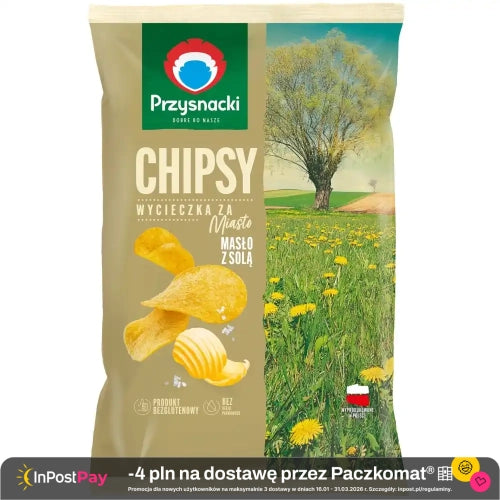Przysnacki Chips Butter mit Salz 130 g - Polskashop24