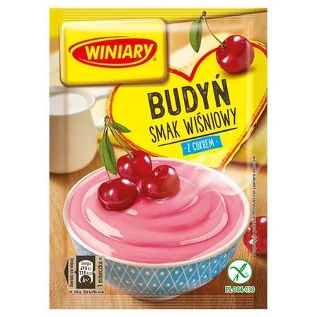 Pudding mit Kirschgeschmack - Budyń z cukrem smak wiśniowy 60g - Winiary - Polskashop24