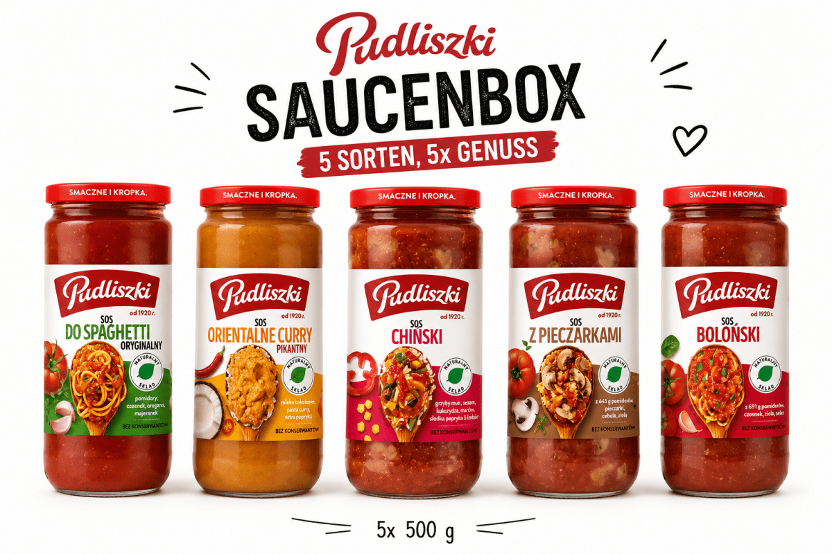 Pudliszki Saucen Box – 5 Sorten je 500g - Polskashop24