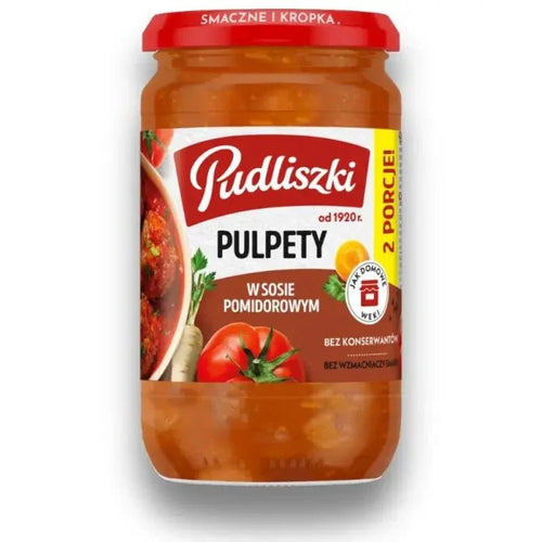 Pulpety Wieprzowe w Sosie Pomidorowym 600g - Pudliszki Frikadellen kaufen - Polskashop24