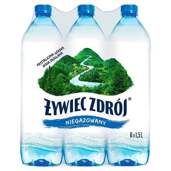 Quellwasser Woda Źródlana ohne Kohlensäure 1,5L - żywiec Zdrój (zzgl. 0,25€ Pfand) - Polskashop24