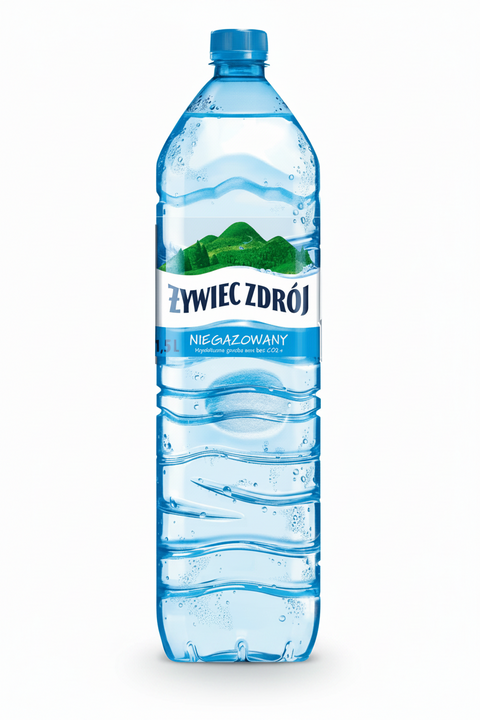 Quellwasser Woda Źródlana ohne Kohlensäure 1,5L - Żywiec Zdrój (zzgl. 0,25€ Pfand) - Polskashop24