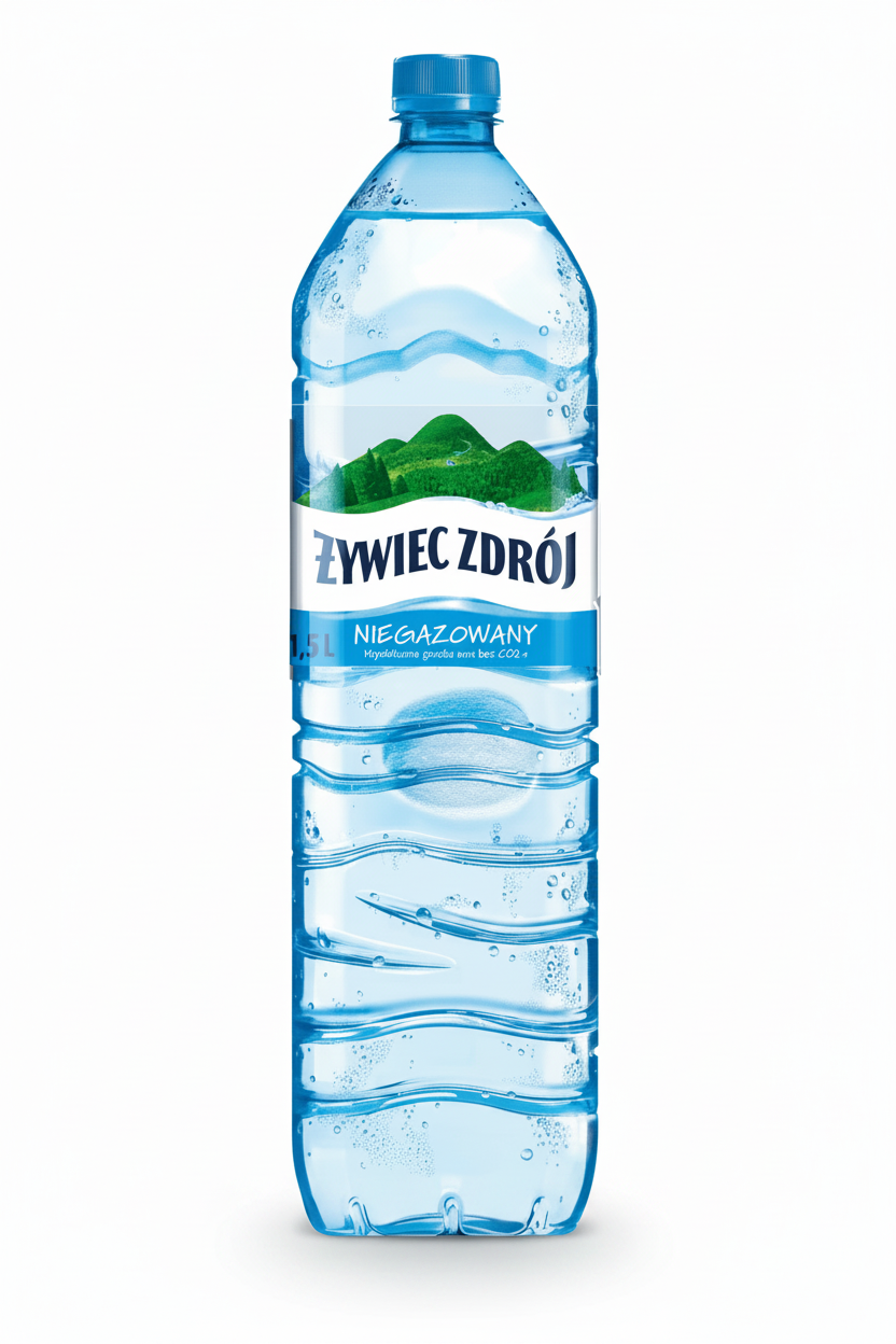 Quellwasser Woda Źródlana ohne Kohlensäure 1,5L - Żywiec Zdrój (zzgl. 0,25€ Pfand) - Polskashop24