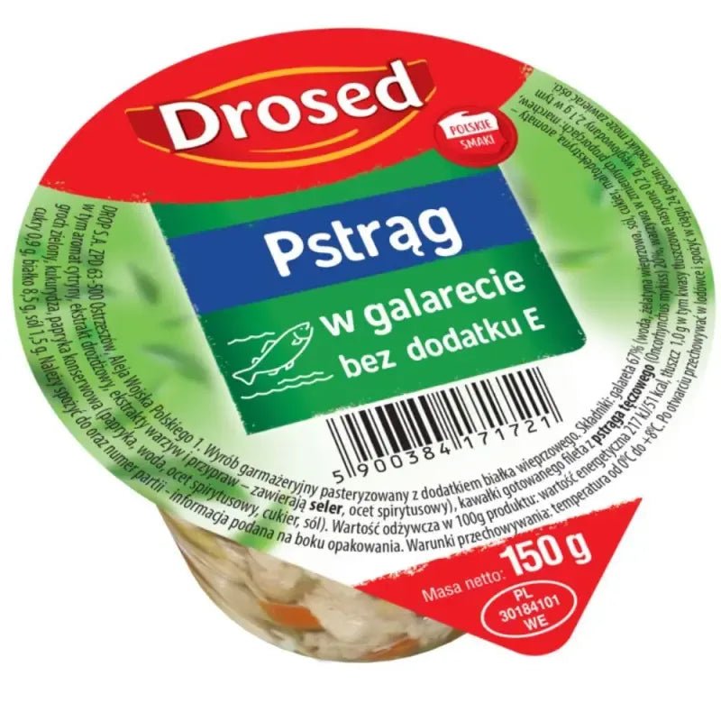 Regenbogenforelle in Gelee Pstrąg w Galarecie 150g - Drosed - Polskashop24