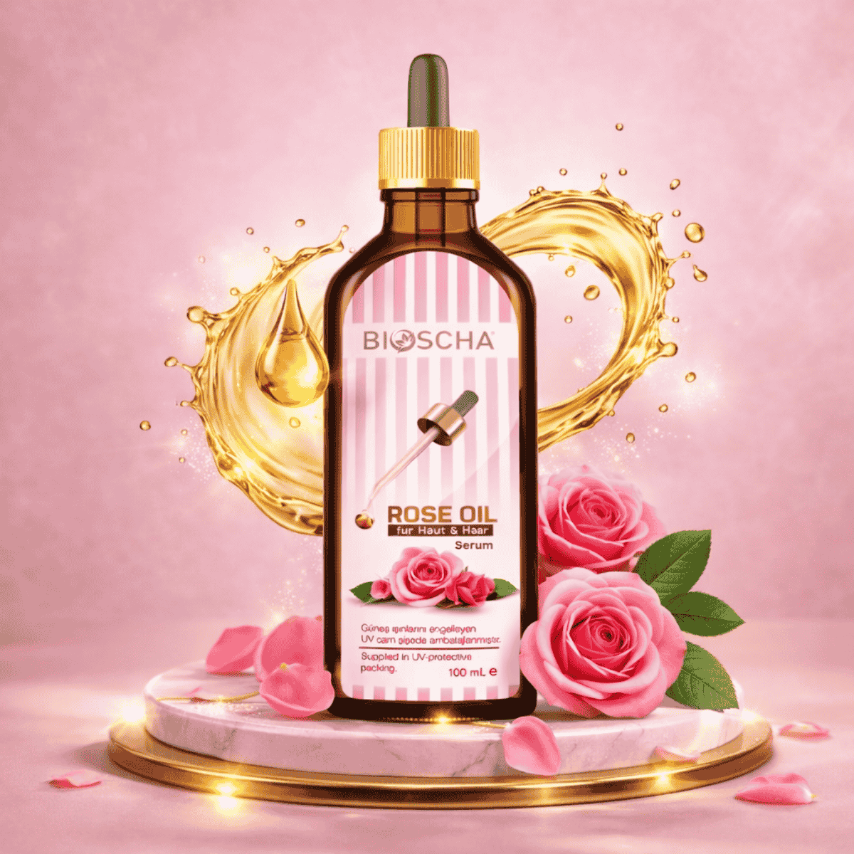 Rosenöl Serum Rose Oil 100ml - Bioscha - Polskashop24