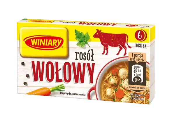 Rosół Rinderbrühe - Winiary Rosół wołowy 60g - Winiary - Polskashop24