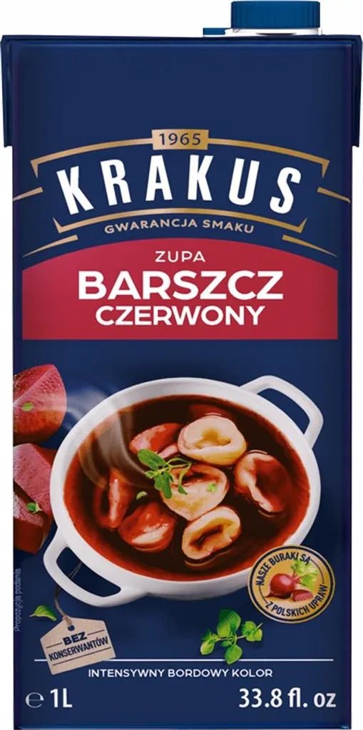 Rote-Beete-Suppe Barszcz Czerwony 1 L - Krakus - Polskashop24