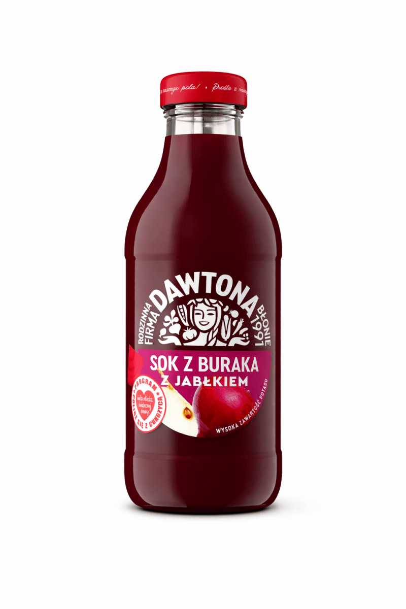 Rote - Bete - Saft mit Apfel Sok z Buraka 300ml - Dawtona - Polskashop24