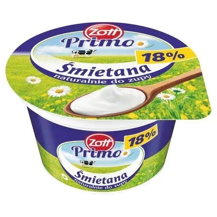 Sahne 18% - Primo Śmietana 18% 180g - Zott - Polskashop24