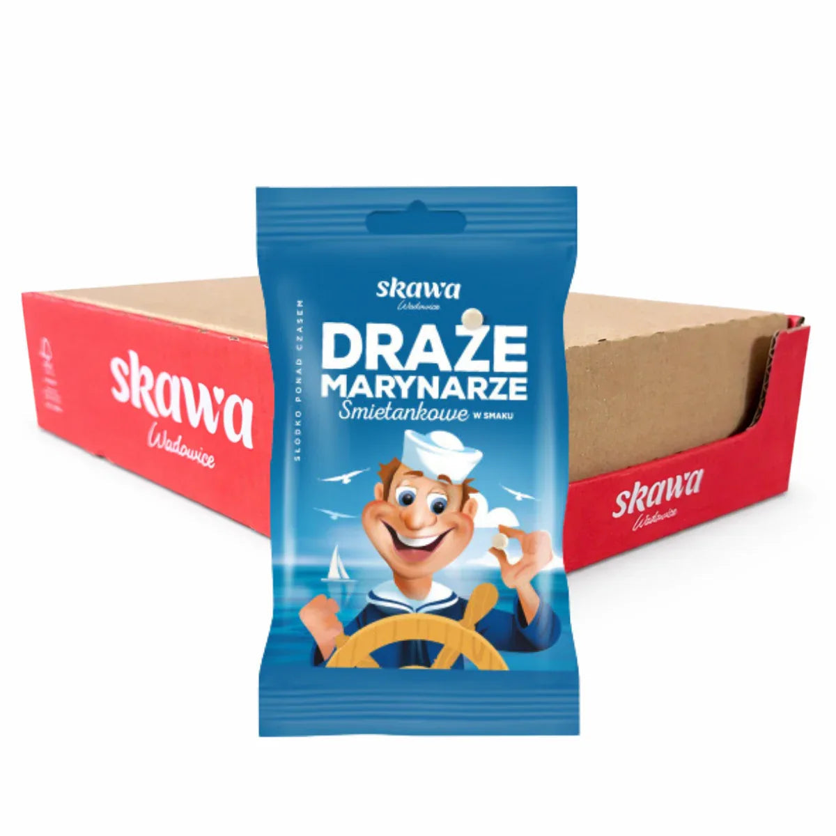 Sahne - Dragees draze Śmietankowe Marynarze 70g x 20 Stück Karton - Skawa - Polskashop24