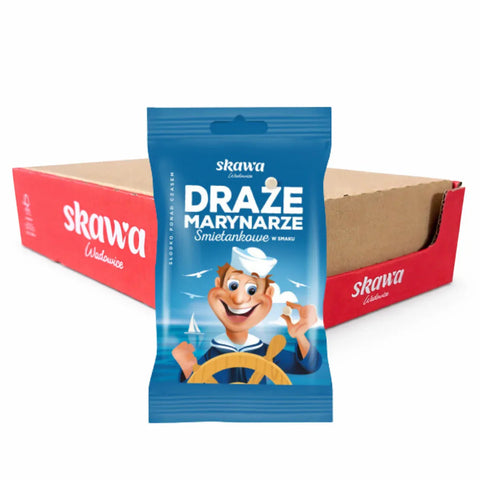 Sahne - Dragees draze Śmietankowe Marynarze 70g x 20 Stück Karton - Skawa - Polskashop24