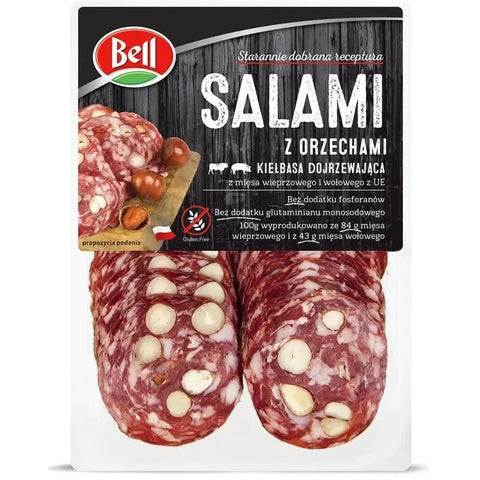 Salami mit Haselnüssen Kielbasa z Orzechami 70g - Bell - Polskashop24