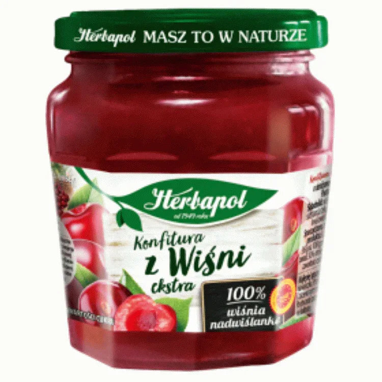 Sauerkirsch - Konfitüre extra - Konfitura z wiśni extra 240g - Herbapol - Polskashop24