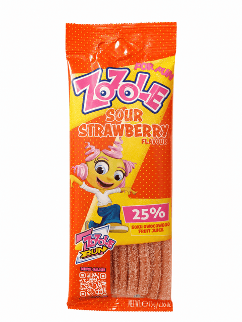 Saure Erdbeere Streifen Zozole 75g - Zozole - Polskashop24