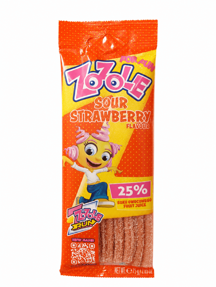 Saure Erdbeere Streifen Zozole 75g - Zozole - Polskashop24