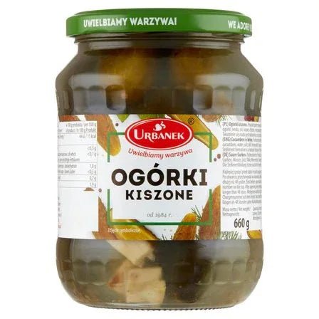 Saure Gurken - Ogórki kiszone 660g/400g - Urbanek - Polskashop24