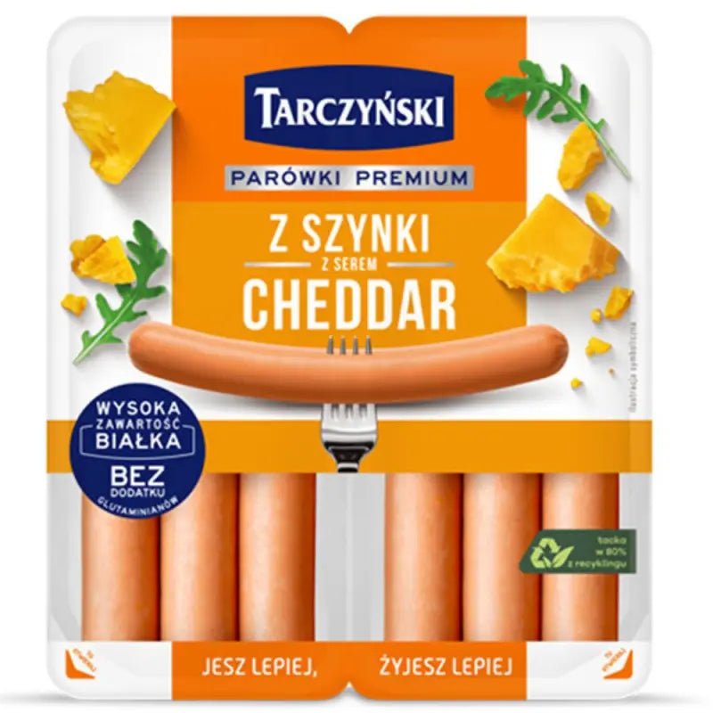 Schinkenwürstchen Cheddar Parowki 180g - Tarczyński - Polskashop24