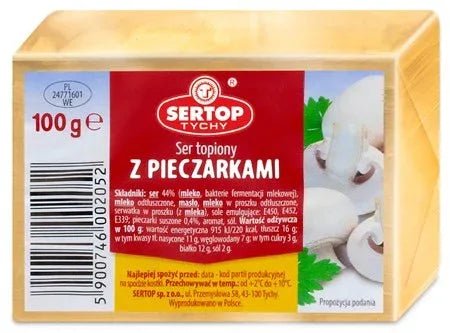 Schmelzkäse Champignons Ser topiony pieczarki 100g - Sertop - Polskashop24