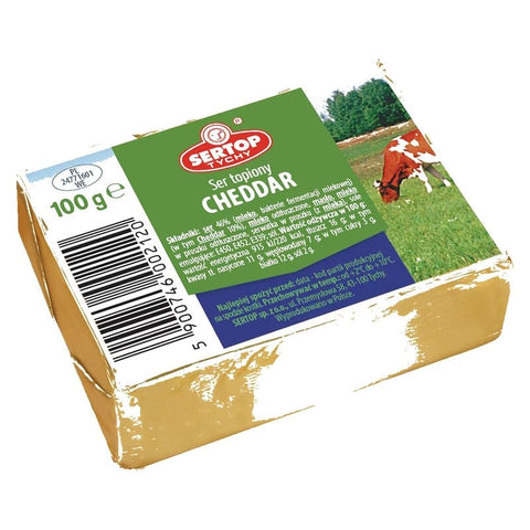Schmelzkäse Cheddar Ser Topiony 100g - Sertop - Polskashop24