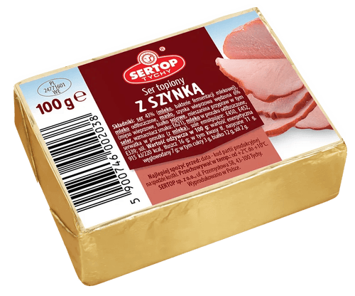 Schmelzkäse Schinken Ser topiony z szynką 100g - Sertop - Polskashop24
