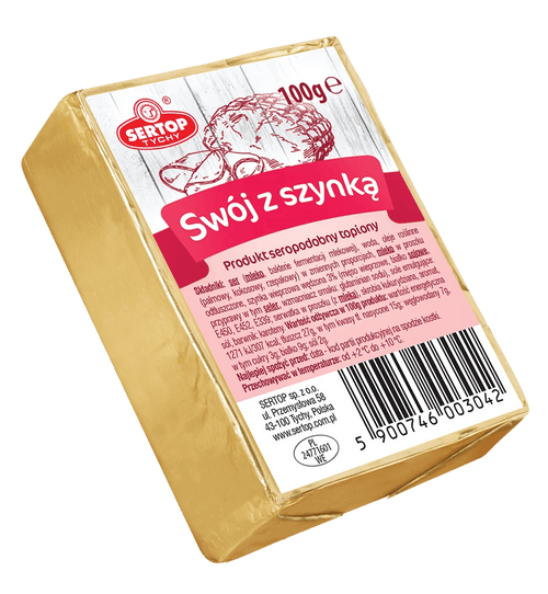 Schmelzkäse Schinken Swoj z Szynką 100g - Sertop - Polskashop24