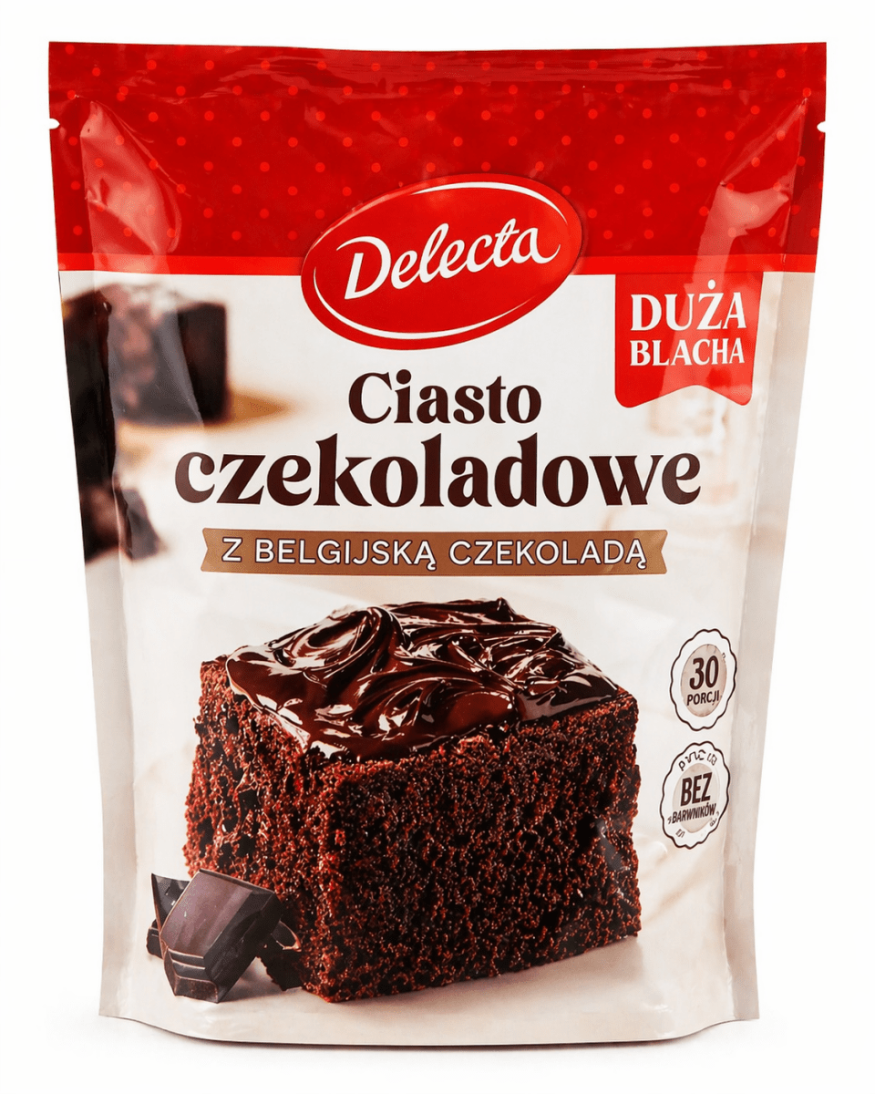 Schokoladenkuchen Ciasto Czekoladowe z Belgijską Czekoladą 670g - Delecta - Polskashop24