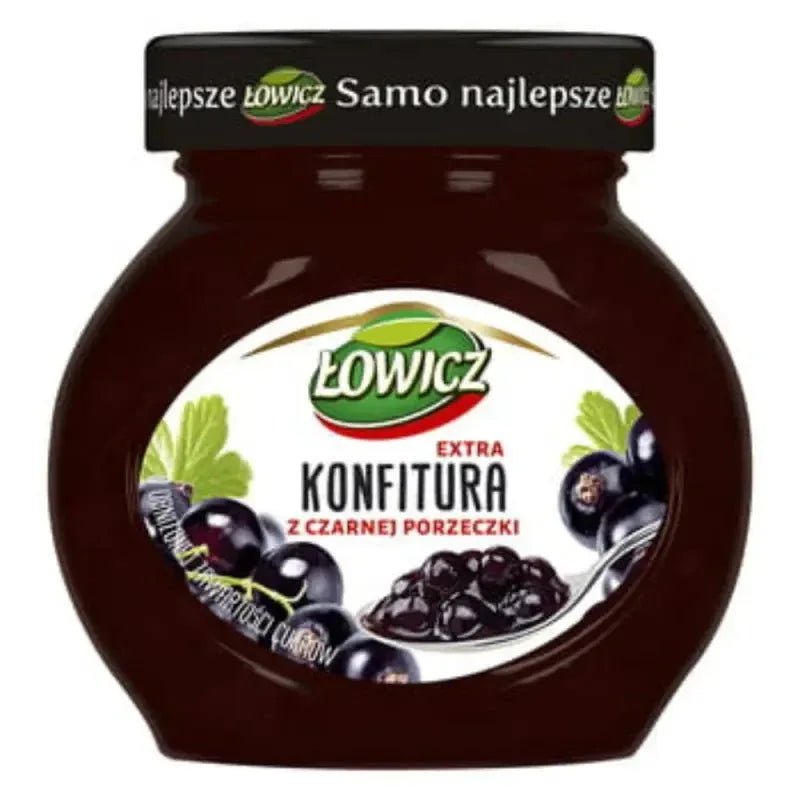 Schwarze Johannisbeere Konfitüre Konfitura z Czarnej Porzeczki 240g - Łowicz - Polskashop24