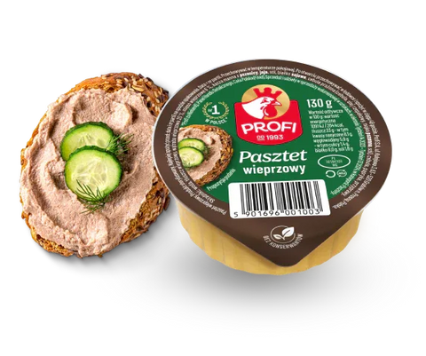 Schweinefleisch - Pastete - Pasztet wieprzowy 130g (12er Karton) - Profi - Polskashop24