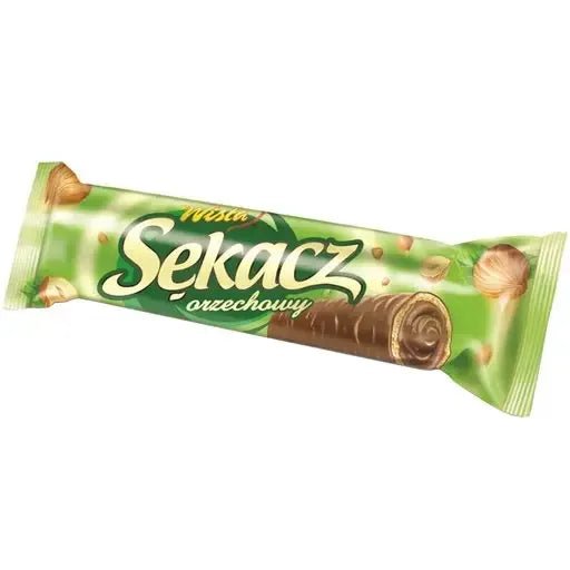 Sekacz Orzechowy - Waffelriegel mit Haselnuss - Füllung 32g - Wisla - Polskashop24