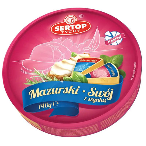 Ser Mazurski Classic & Schinken Schmelzkäse 140g - Sertop - Polskashop24