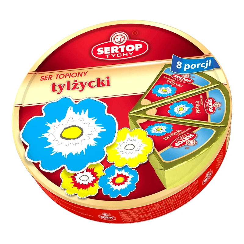 SERTOP Tychy Schmelzkäse Tylicki 8 Portionen – polnischer Ser topiony