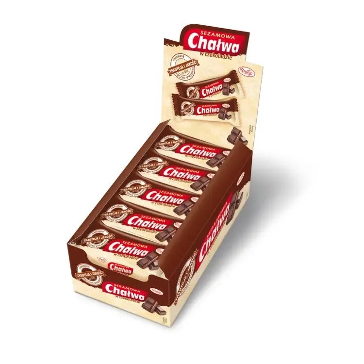 Sesam - Halva in Schokolade 15er Pack - Chałwa 15x50g - Unitop - Polskashop24