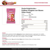 Produktinformationen: Nährwerte, Zutaten, Allergene, Hersteller – Draże Księżniczka – Erdbeer-Dragees von Skawa (20er-Pack)