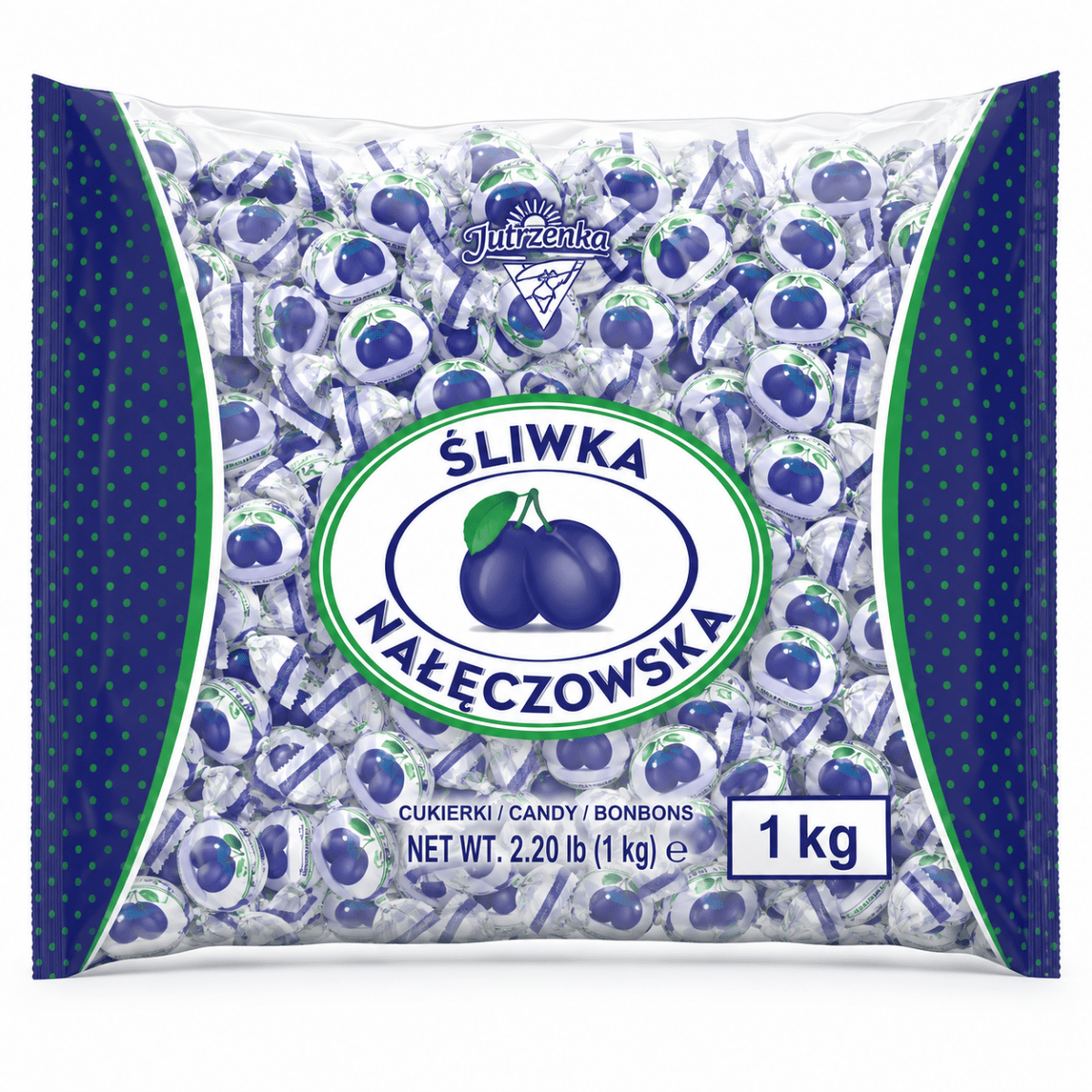 Śliwka nałęczowska - Kandierte Pflaumen in Kakaomasse 1kg - Colian - Polskashop24